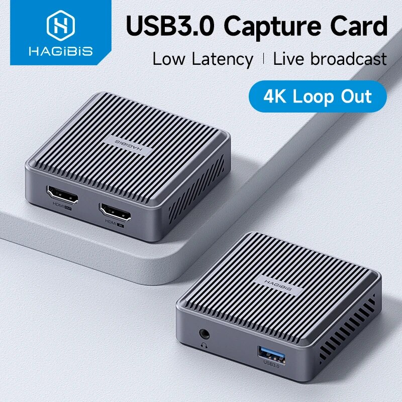 Hdmi Cable - Hagibis 4K HDMI-Compatible Video Capture Card