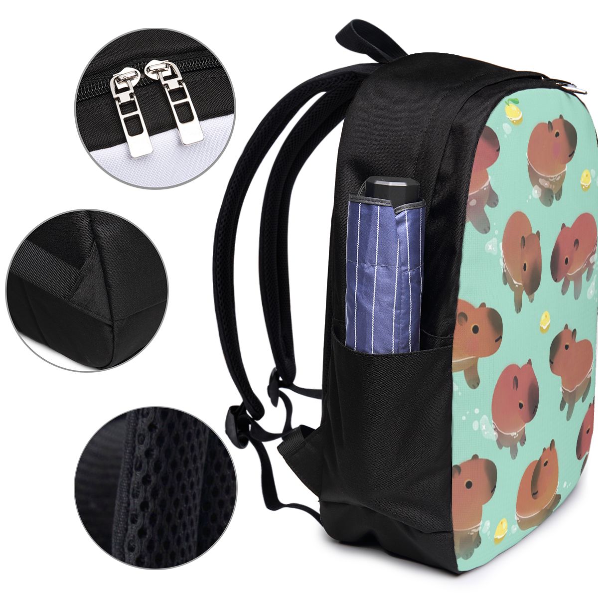 Capybara Animal Pattern Backpa - Laptop Bag recension och pris