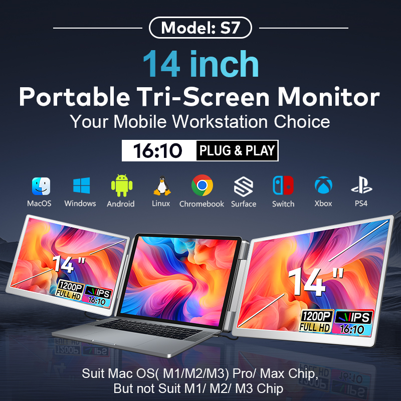 Dual Screen Display Portable L - Laptop Stand recension och pris