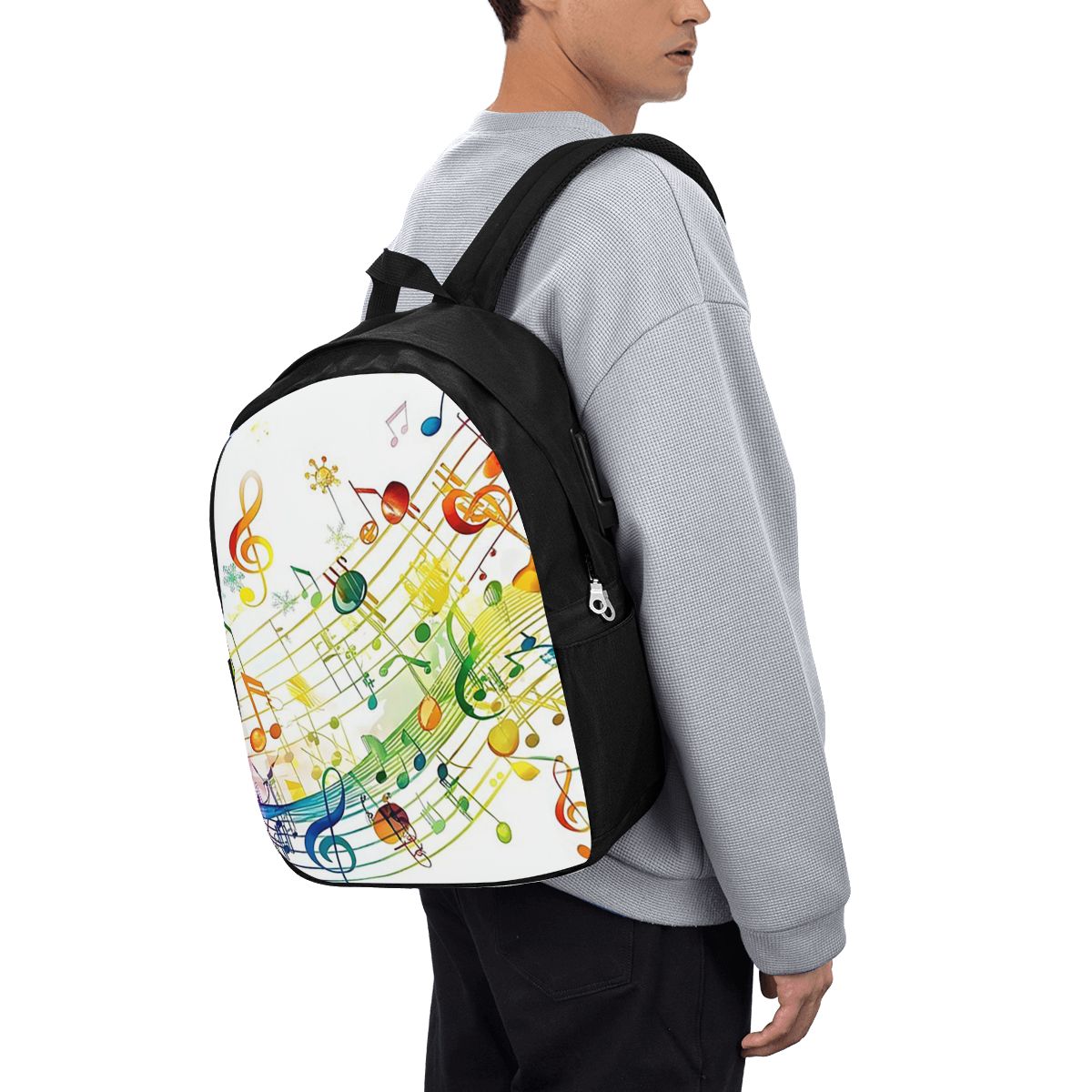 Abstract Piano Keys With Music - Laptop Bag recension och pris