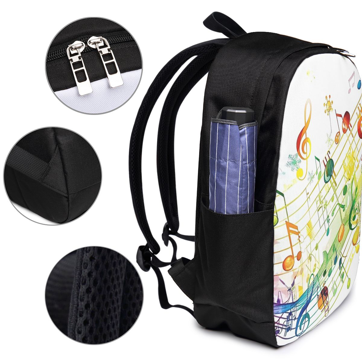 Abstract Piano Keys With Music - Laptop Bag recension och pris