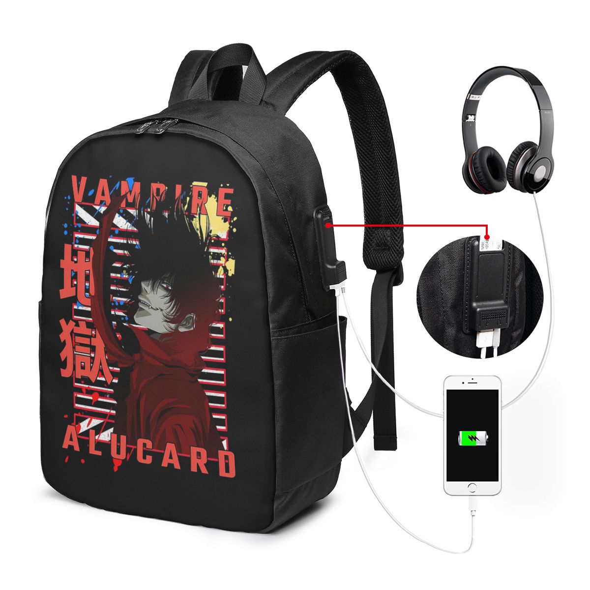 Alucard Hellsing Manga Backpac - Laptop Bag recension och pris