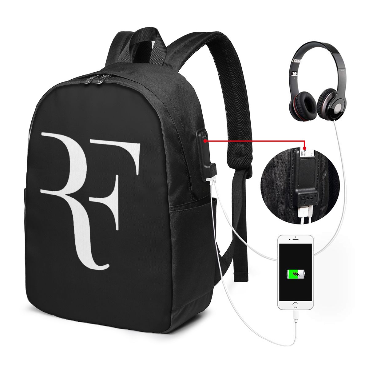 Roger Federer Backpack Travel  - Laptop Bag recension och pris