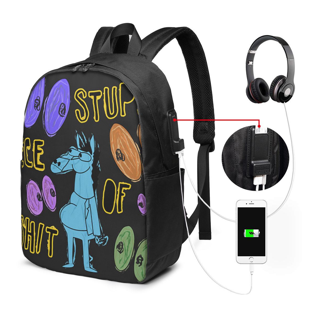 Cartoon Bojack Horseman Stupid - Laptop Bag recension och pris